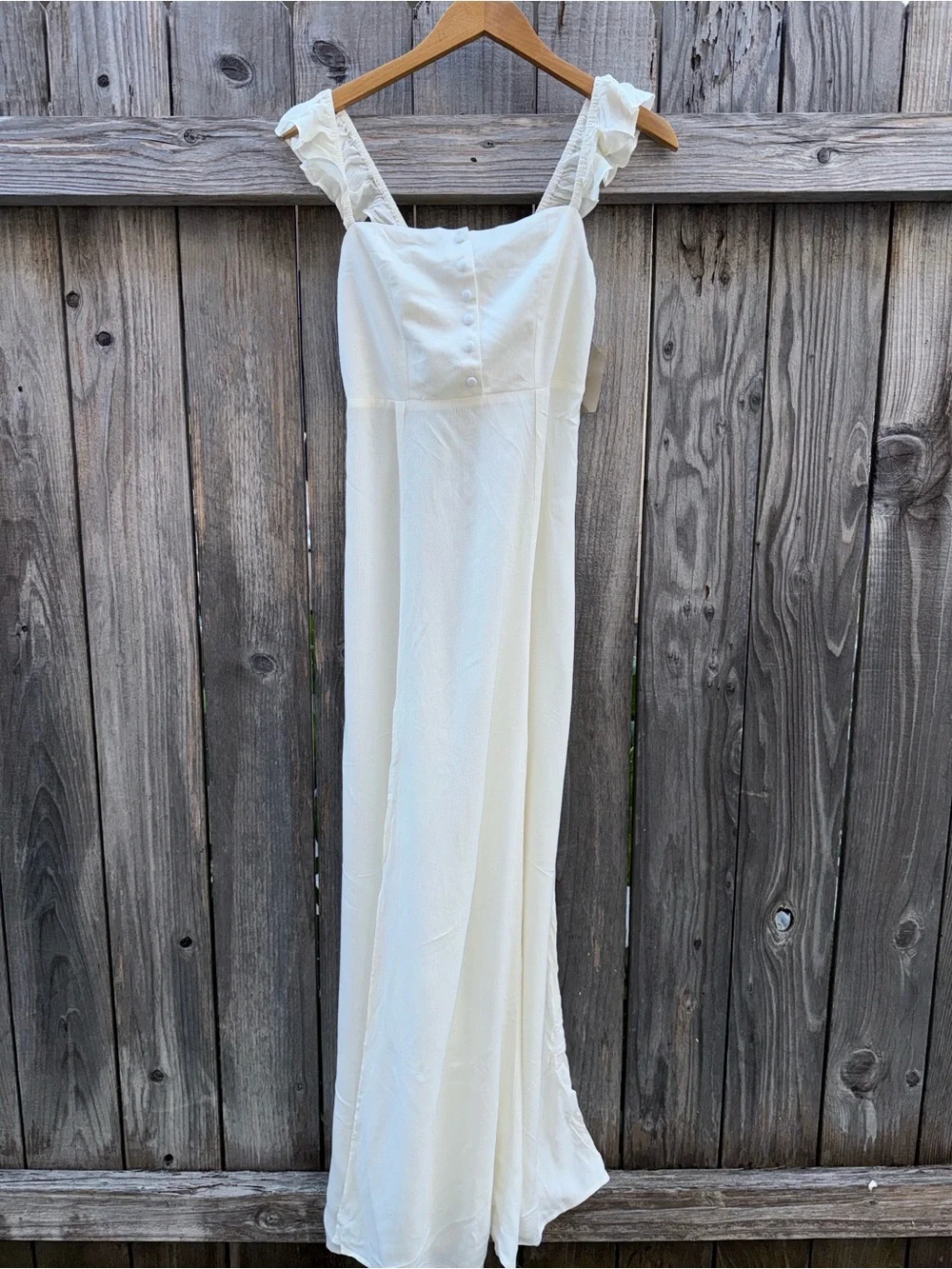 Flynn Skye Bardot Maxi Dress White Size Large